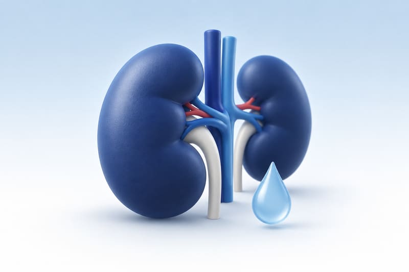 Illustration of a pair of kidneys