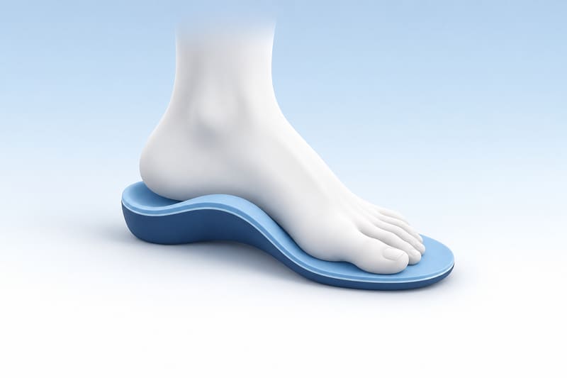 Illustration of a foot resting on an insole