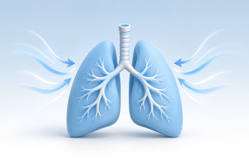 Illustration of a pair of lungs