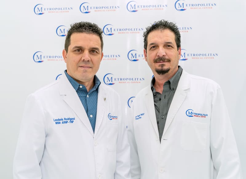 Leodanis Rodriguez and Osmani Placencia standing together